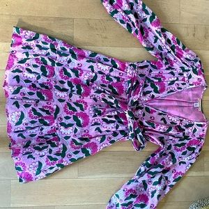 Banjanan cotton printed mini dress